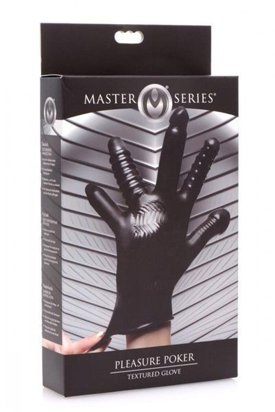 Рукавичка з різними текстурами Master Series Pleasure Poker Textured Glove SX1183 фото