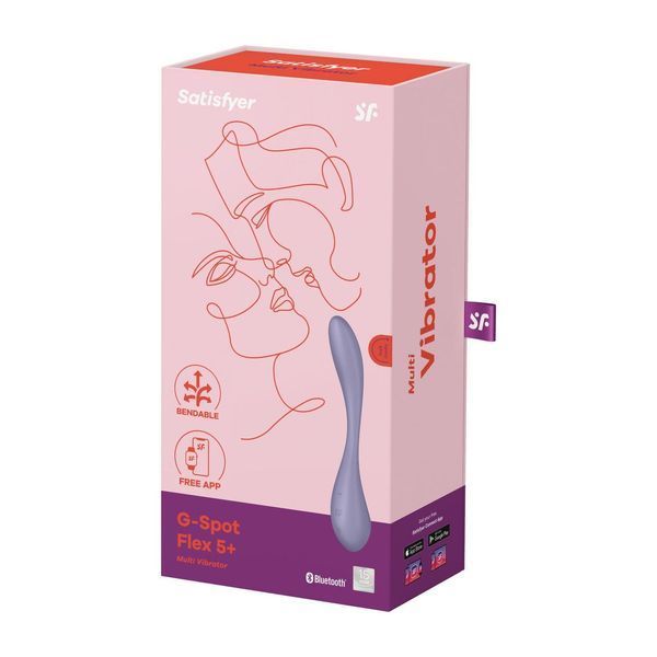 Універсальний смарт-вібратор Satisfyer G-Spot Flex 5+ Lilac, 20х2,6 см. SO7803 фото