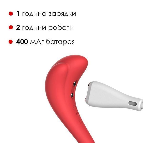 Интерактивное SMART Виброяйцо SVAKOM Phoenix Neo Red, 6,5х3,3 см. SO4858 фото