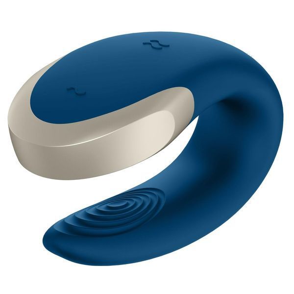Смарт-вібратор для пар із пультом ДК Satisfyer Double Love Blue SO4929 фото