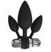 Набор анальных вибропробок Bathmate Anal Training Plugs VIBE, диаметр 2,5 см, 3,1 см, 3,8 см SO3360 фото 2
