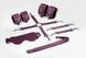 Набор Feral Feelings BDSM Kit 5 Burgundy, наручники, поножи, крестовина, маска, паддл SO8274 фото 1
