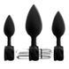 Набор анальных вибропробок Bathmate Anal Training Plugs VIBE, диаметр 2,5 см, 3,1 см, 3,8 см SO3360 фото 1