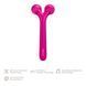 Електронний ультразвуковий ролик для обличчя GESKE Sonic Facial Roller 4в1 magenta HB0175 фото 2