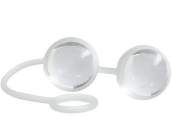Вагинальные стеклянные шарики Duo Love Balls от Toy Joy, 2,5 см. 440066 фото
