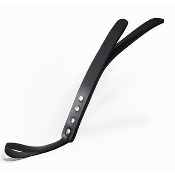 Паддл двошаровий Feral Feelings Leather Mini Paddle Black, натуральна шкіра, black, 30,4 см. SO8262 фото
