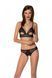 Комплект: браллет с ажурным лифом и открытыми трусиками Christa Set with Open Bra black, S/М, L/XL, XXL/XXXL SO5760 фото 1