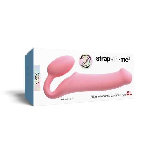Безремневой страпон Strap-On-Me Rose XL, полностью регулируемый, 23х4,5 см. SX2570 фото