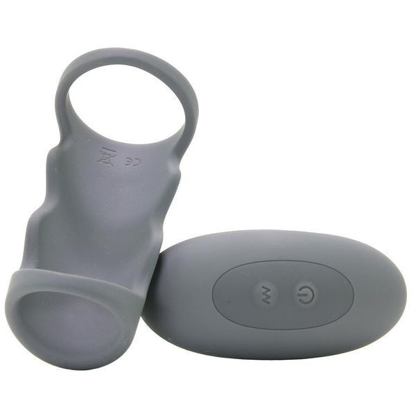 Насадка на пеніс із пультом і вібро OptiMale Vibrating Rechargeable Cock Cage with Wireless Remote Doc Johnson 470187 фото