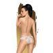Трусики-тонг з доступом Penthouse Catch Me White, S/M, M/L, L/XL SO6489 фото 2