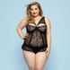 Сексуальний корсет зі стрінгами JSY &laquo;Скромниця Брук&raquo;, Black, Plus Size SO8380 фото 1