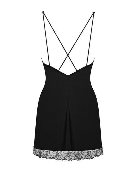 Сорочка та трусики Obsessive Bella Rou chemise & thong, XS/S, M/L, XL/2XL SO7858 фото