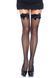 Панчохи-сітка Leg Avenue Nylon Fishnet Thigh Highs Black, дрібна сітка, one size SO7905 фото 1