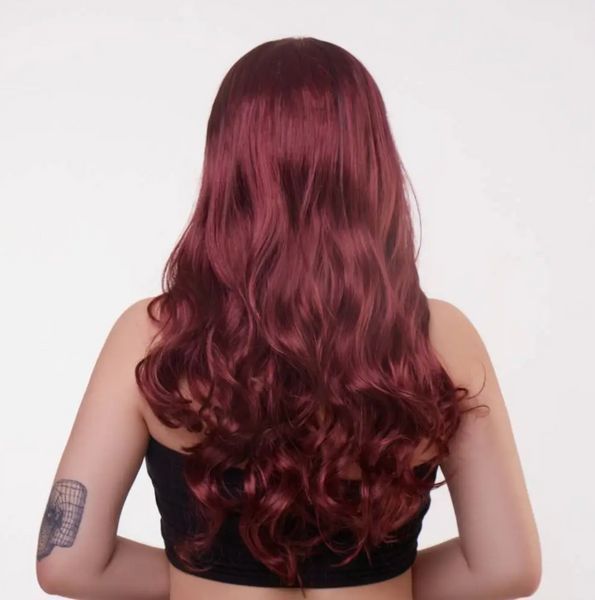 Перука довга хвиляста Fetish Hair балаяж бордо, 65 см. 98401/К09 фото