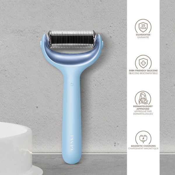 Роллер для игольчатой мезотерапии лица и тела GESKE MicroNeedle Face&Body Roller 9в1 aquamarine HB0215 фото