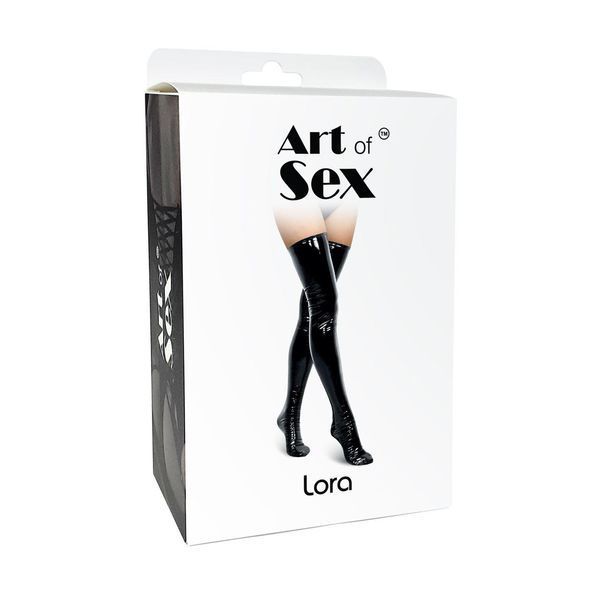 Сексуальні вінілові панчохи Art of Sex - Lora, колір червоний, S, М, L SO7343 фото