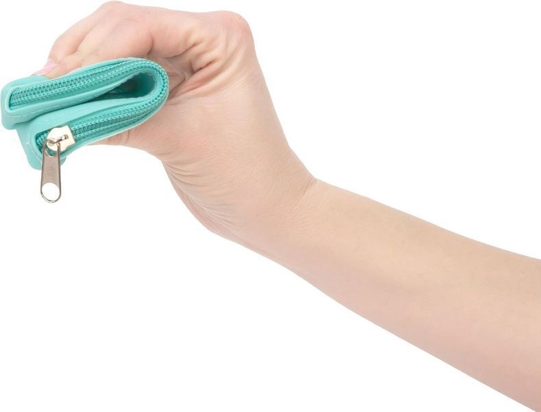 Сумка для зберігання секс-іграшок PowerBullet &mdash; Silicone Zippered Bag Teal SO5561 фото