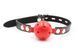 Кляп із кулькою DS Fetish Locking ball gags M plastic black/red, 4,5 см. 223212016 фото 1