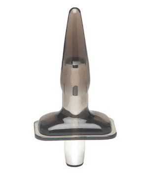 Анальная пробка с вибрацией MENZSTUFF PURRFECT PLUG, SMOKE, 9,5х2,5 см. DT20038 фото