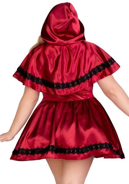 Эротический костюм Красной шапочки Leg Avenue Gothic Red Riding Hood, платье, накидка, XL/2XL, 3XL/4XL SO9126 фото