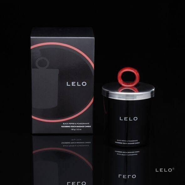 Масажна свічка з ароматом чорного перцю та граната LELO Massage Candle Black Pepper & Pomegranate, 36ч горіння SO8127 фото