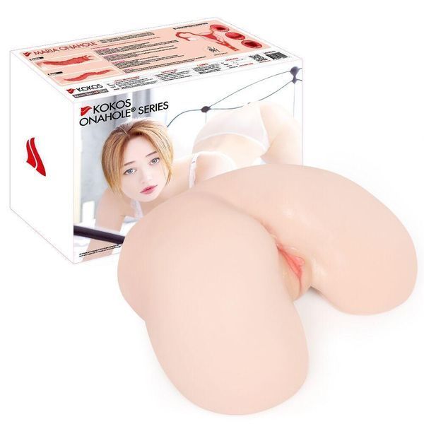 Мастурбатор вагіна та анус з вібрацією та ротацією Kokos 003 Maria ONAHOLE Real Hips 2WayPlus, 35х26 см. SX1440 фото