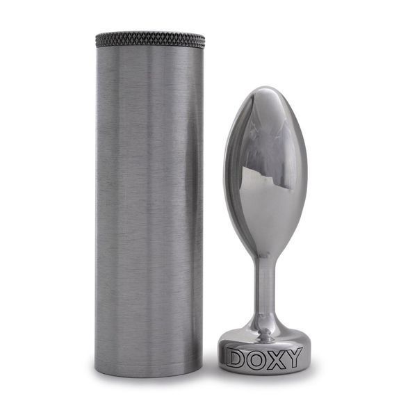 Металева анальна пробка DOXY Butt Plug SMOOTH, 11х3,3 см. SO8030 фото