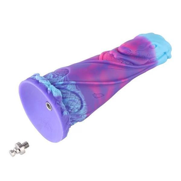 Фалоімітатор для секс-машин Hismith 7.48" Silicone Dildo HSA139 Monster Series, система KlicLok, 19х4,6 см. SO9969 фото