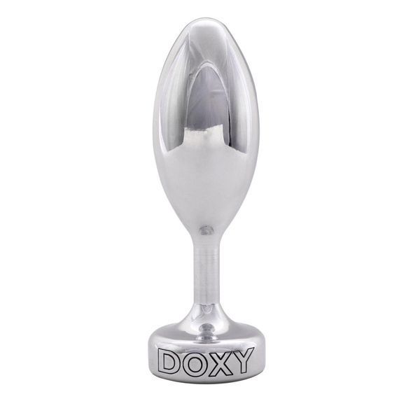 Металева анальна пробка DOXY Butt Plug SMOOTH, 11х3,3 см. SO8030 фото