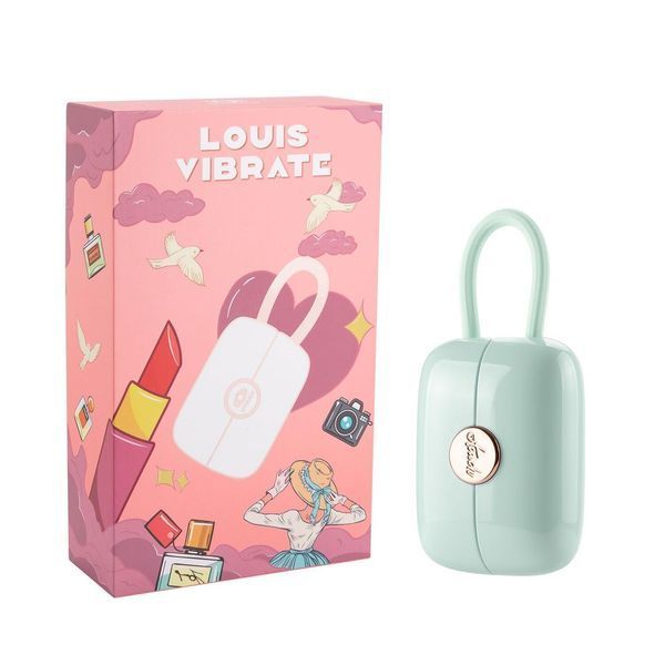 Вакуумный клиторальный стимулятор с виброяйцом в кейсе Otouch Louis Vibrate Teal SO9429 фото