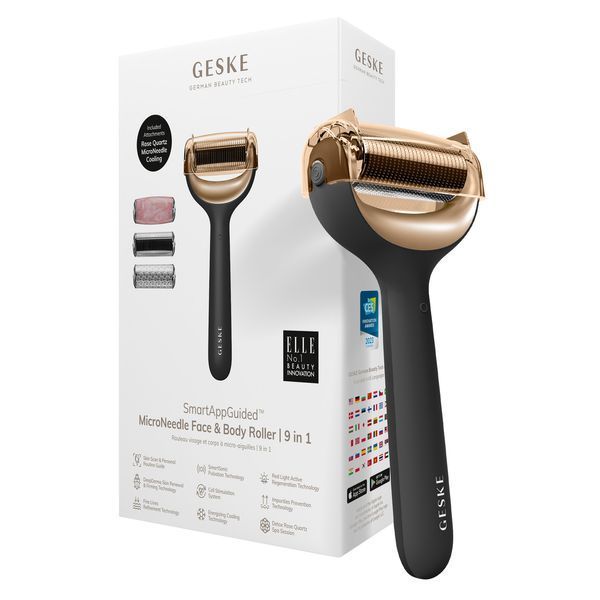 Роллер для игольчатой мезотерапии лица и тела GESKE MicroNeedle Face&Body Roller 9в1 gray HB0207 фото