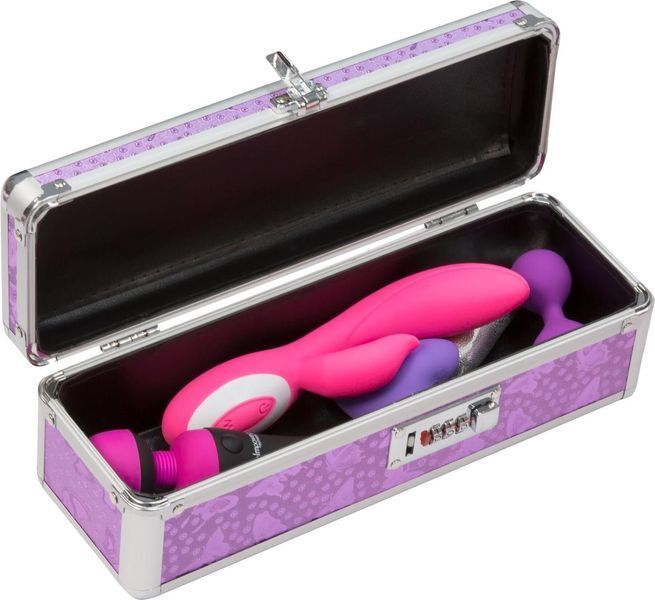 Кейс для зберігання секс-іграшок Powerbullet &mdash; Lockable Vibrator Case Purple з кодовим замком SO5562 фото