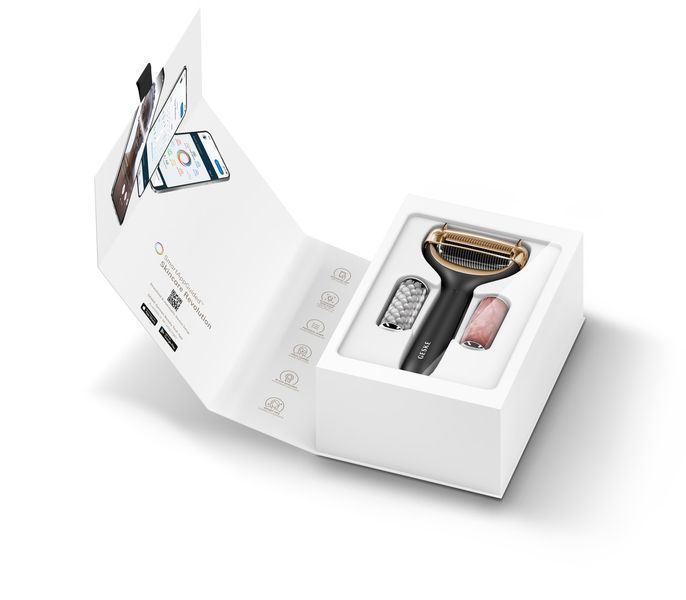 Роллер для игольчатой мезотерапии лица и тела GESKE MicroNeedle Face&Body Roller 9в1 gray HB0207 фото
