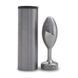 Металева анальна пробка DOXY Butt Plug SMOOTH, 11х3,3 см. SO8030 фото 3