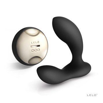 Массажер простаты LELO Hugo Black, 2 мотора, пульт ДУ, управление движением, 10,4х4,1 см. SO8075 фото