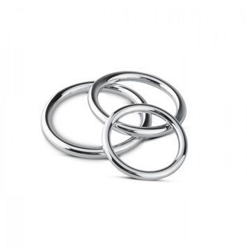 Набір эрекционных кілець Sinner Gear Unbendable - Cock/Ball Ring & Glans Ring Set, 3,5 см, 4 см і 5 см SO4584 фото