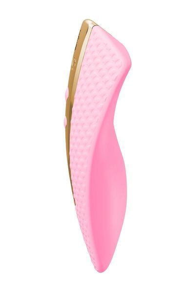 Клиторальный вибратор Shunga Obi Light Pink, 11,5х7 см. SO6898 фото