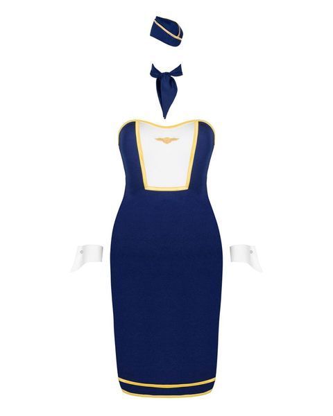 Еротичний костюм стюардеси Obsessive Stewardess uniform, XS/S, М/L SO7729 фото