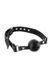 Воздухопроницаемый кляп Fetish Tentation Premium Leather gag with stiff ball, кожаный ремешок SX1095 фото 1