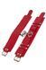 Оковы Leather Dominant Leg Cuffs, red 280155 фото 2