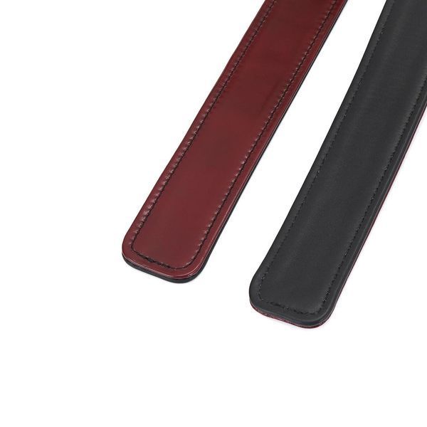 Фіксатори для стегон Liebe Seele Wine Red Thigh Cuffs L Size, натуральна шкіра, розмір L SO9455 фото