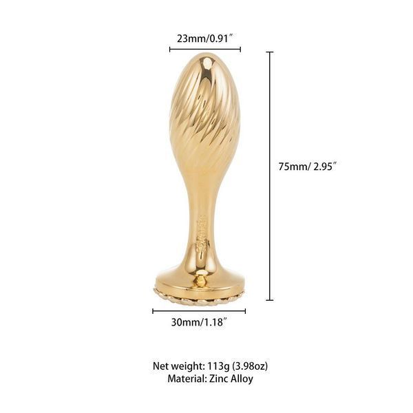 Элегантная анальная пробка LOCKINK SEVANDA Pearl Pear-shape Anal Plug, 7,5х2,3 см. SX0887 фото