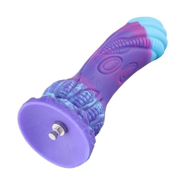 Фалоімітатор для секс-машин Hismith 7.48" Silicone Dildo HSA140 Monster Series, система KlicLok, 19х3,9 см. SO9970 фото