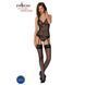 Корсет з пажами, трусики з ажурним декором та відкритим кроком Ursula Corset black Passion, S/M, L/XL, XXL/XXXL SO5836 фото 3