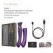 Смарт вибратор точки G с пульсацией, вибрацией и нагревом 3в1 Zalo Queen Twilight Purple Swarovski, 22х3,3 см. SO6664 фото 6