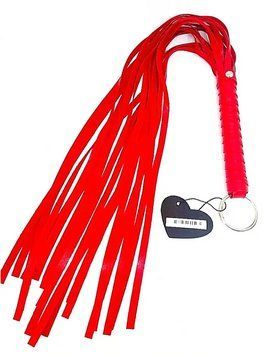 Плеть красного цвета DS Fetish Flogger L red, 65 см. 293202076 фото