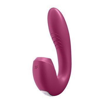 Вакуумний смарт-вібратор Satisfyer Sunray Berry, 4 положення стовбура, 15х3,5 см. SO6113 фото