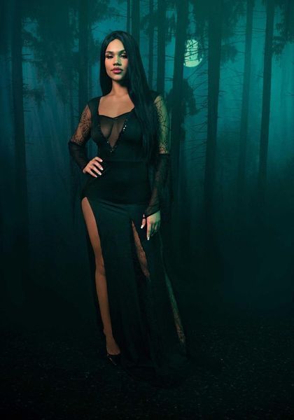 Костюм Мортиши Аддамс Leg Avenue Sexy Spooky Morticia, S, M, L SO9215 фото