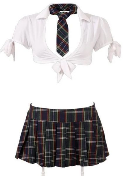 Костюм школьницы Cottelli Collection Schoolgirl Set от Orion, XS, S, M, L, XL 421367 фото