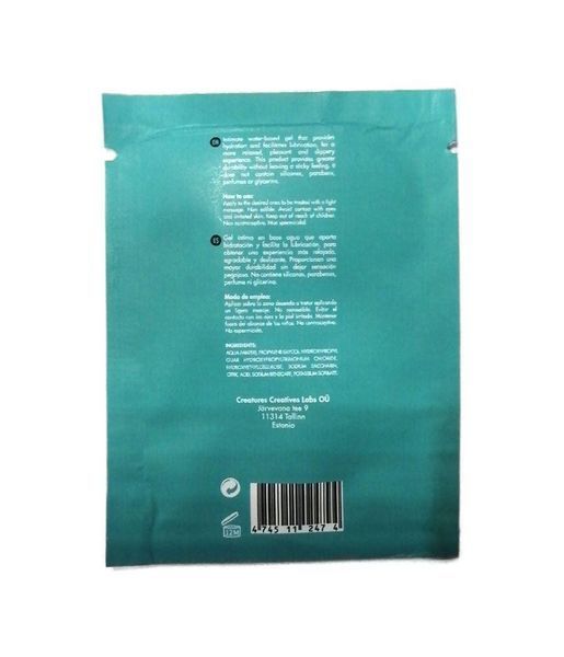 Гель-лубрикант для чутливої ​​шкіри Driminals Natural Pure, водна основа, без гліцерину, 4 мл SX0730 фото